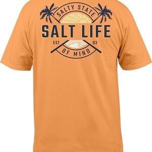 Salt Life Men's Sunset Orange Tee
